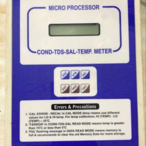 microprocessor conductivity TDS salinity temperature meter water analysis instrument laboratory