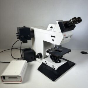 Leica G1289-2 research microscope with trinocular head and camera mount
