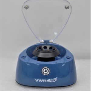 VWR mini centrifuge microcentrifuge with transparent lid for lab sample separation