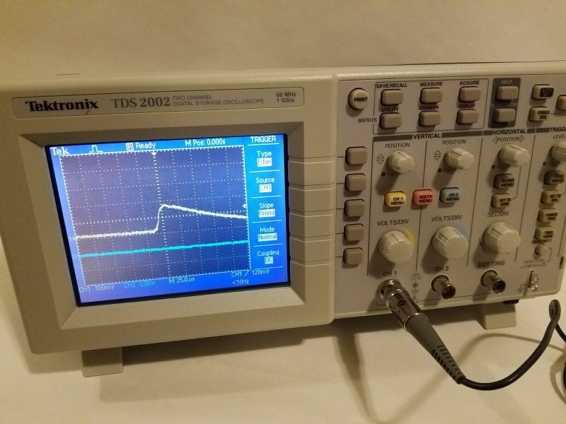 Tektronix TDS 2002C digital storage oscilloscope front view