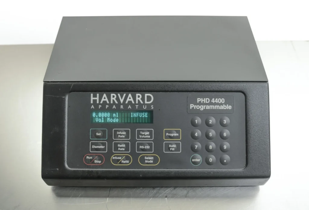 Refurbished Harvard Apparatus PHD 4400 Programmable Syringe Pump for Laboratory Fluid Delivery