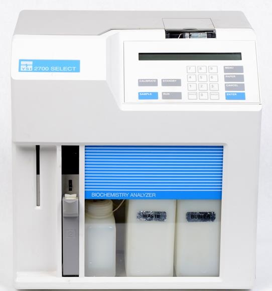 Refurbished YSI 2700 Select Biochemistry Analyzer for glucose and lactate analysis applications